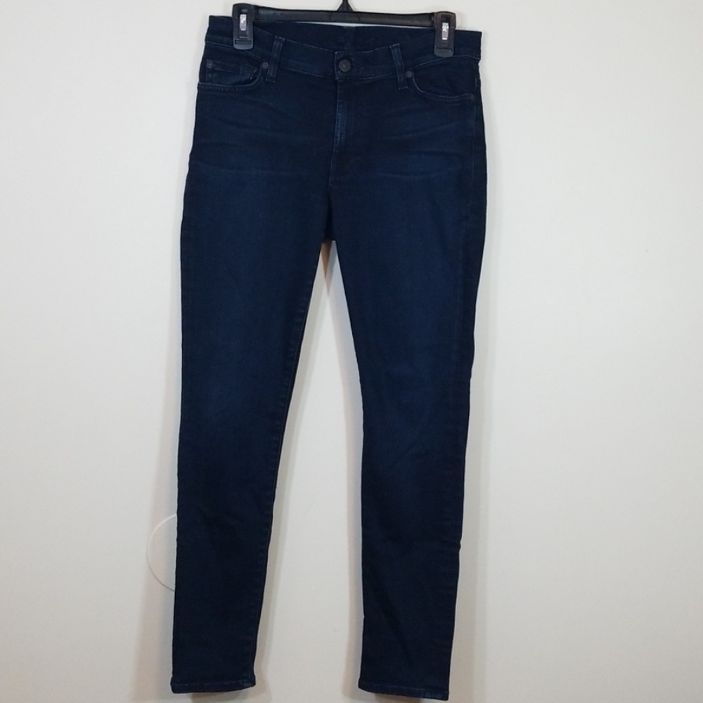 7 for all Mankind Skinny Dark Wash Jeans